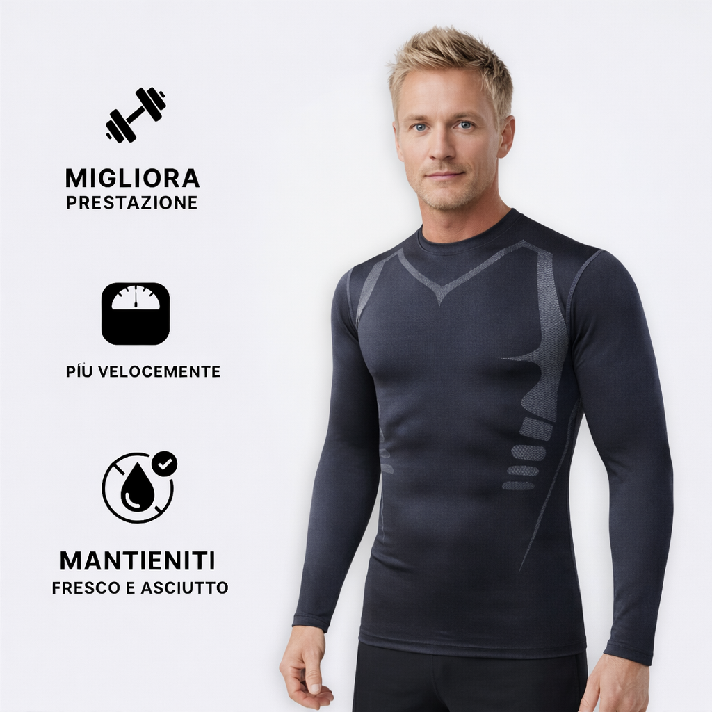 Valkan™ Maglietta Compressione - Manica lunga